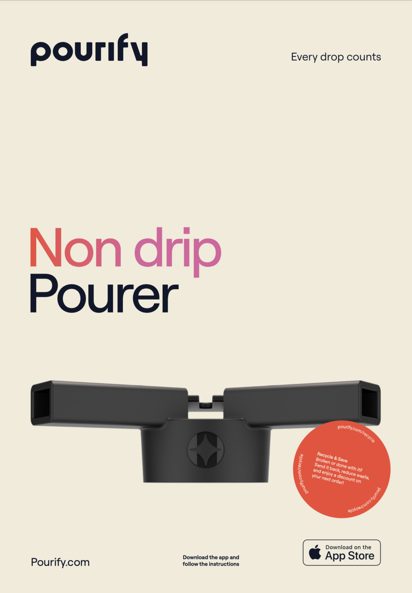 Pourify Non Drip 1-pcs